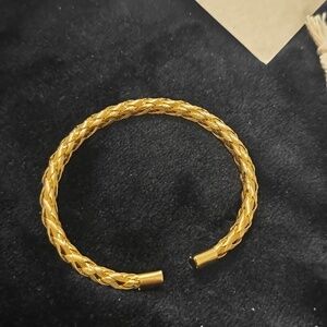 Gold braided cuff